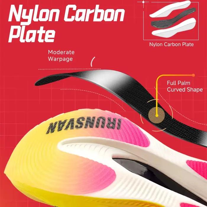 IRUNSVAN Rehuo 1.0 pleine longueur plaque de carbone chaussures de course Marathon Ultra léger hommes 24028