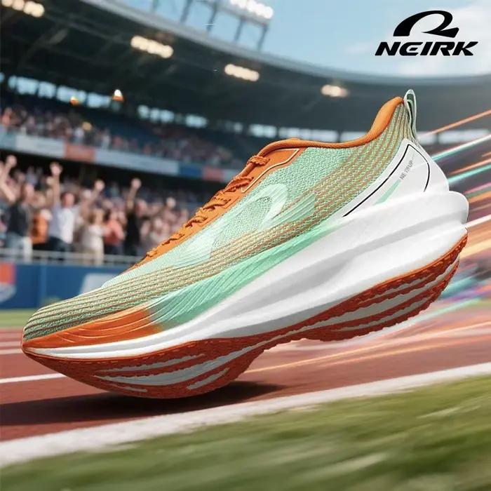 Chaussures de course professionnelles pour marathon Neirk Speed Burst 1.0 pour hommes avec plaque en carbone nylon