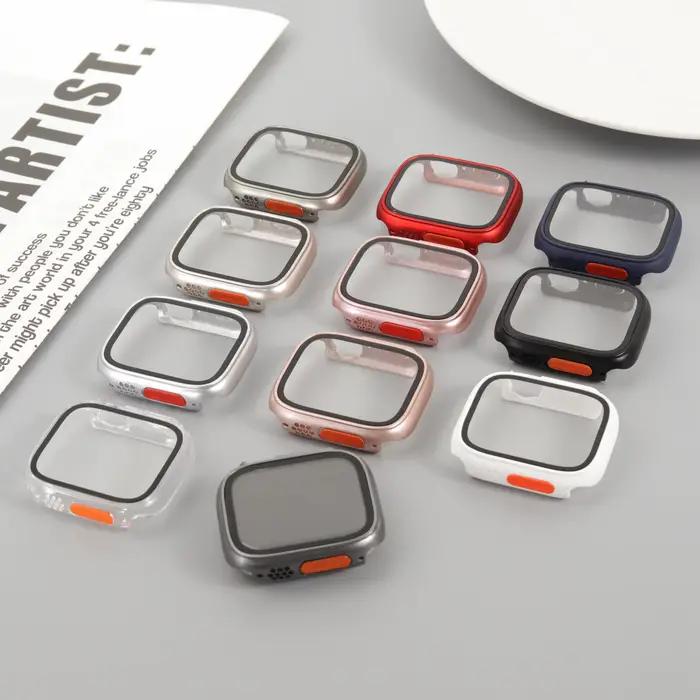 Verre + boîtier pour Apple Watch 46mm 44mm 45mm 41mm 40mm 42mm