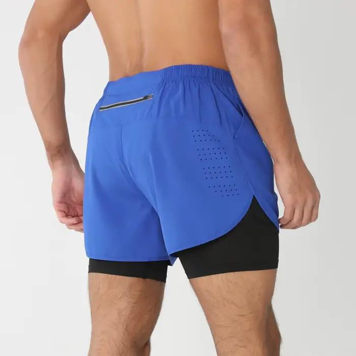 Nouveaux shorts de course double couche pour hommes