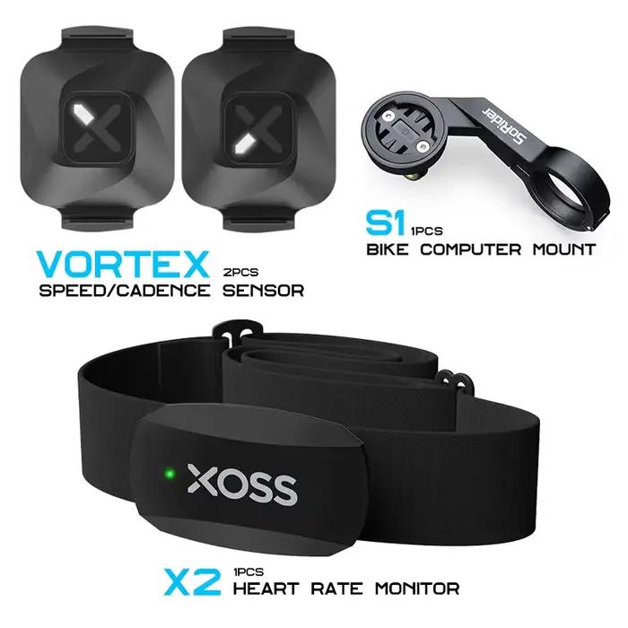 XOSS Vortex capteur de Cadence de vitesse X2 moniteur de fréquence cardiaque S1 ordinateur de vélo support GPS pour GARMIN iGPSPORT BSC100s Bryton G2 plus G +