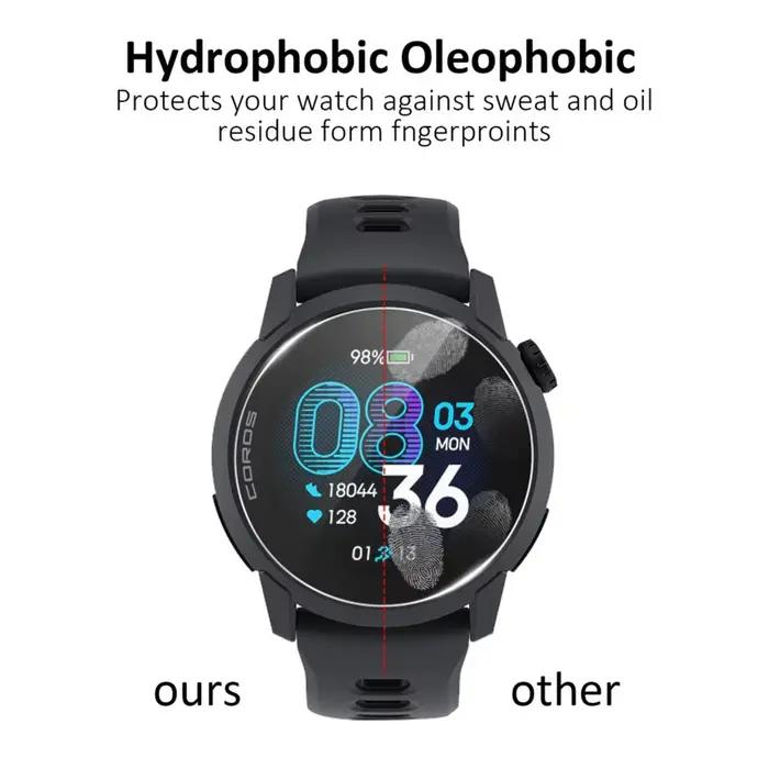 3 pièces 2.5D HD verre clair pour Coros Pace 4 Smartwatch 9H