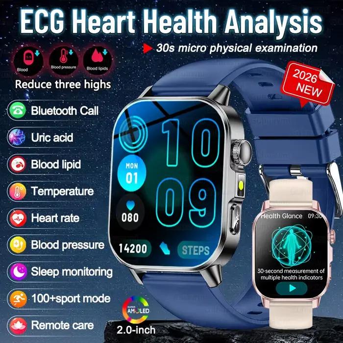 Nouvelle Montre Connectée 2026 pour Hommes et Femmes : Diagnostic ECG