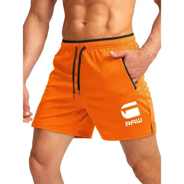 Shorts de course pour hommes décontractés respirants en maille polyester coton avec poches pour randonnée et fitness occasions spéciales
