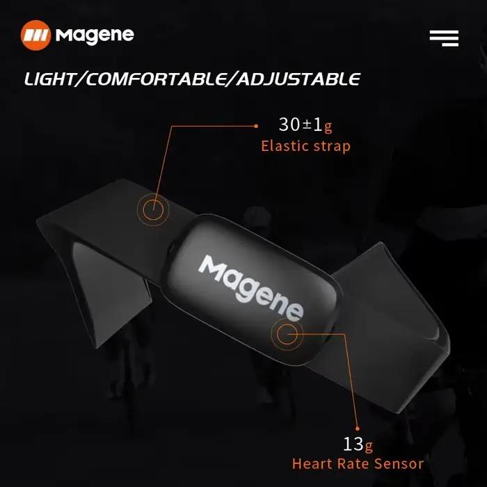 Magene H64 capteur de fréquence cardiaque double Mode ANT Bluetooth avec sangle pectorale ordinateur de vélo