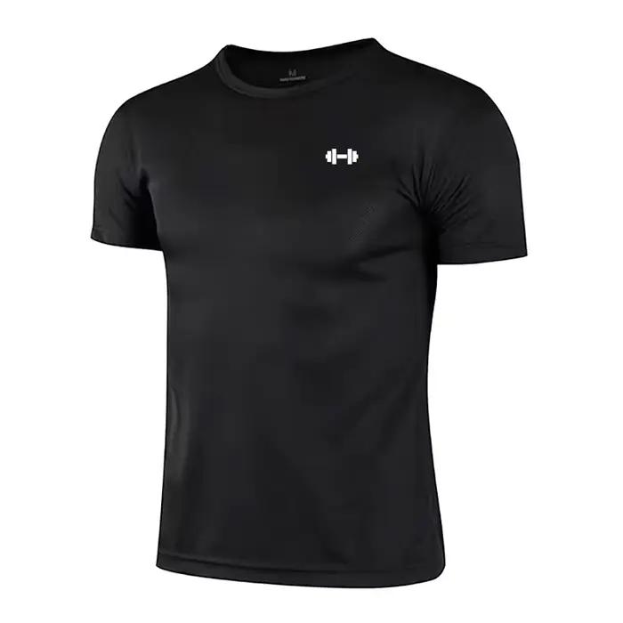 T-Shirts de Course Décontractés pour Hommes Respirants Polyester Manches Courtes Musculation Gym Occasions Spéciales