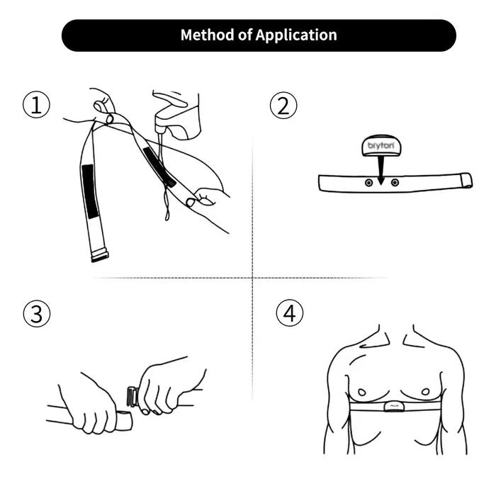 Sangle de poitrine pour moniteur de fréquence cardiaque