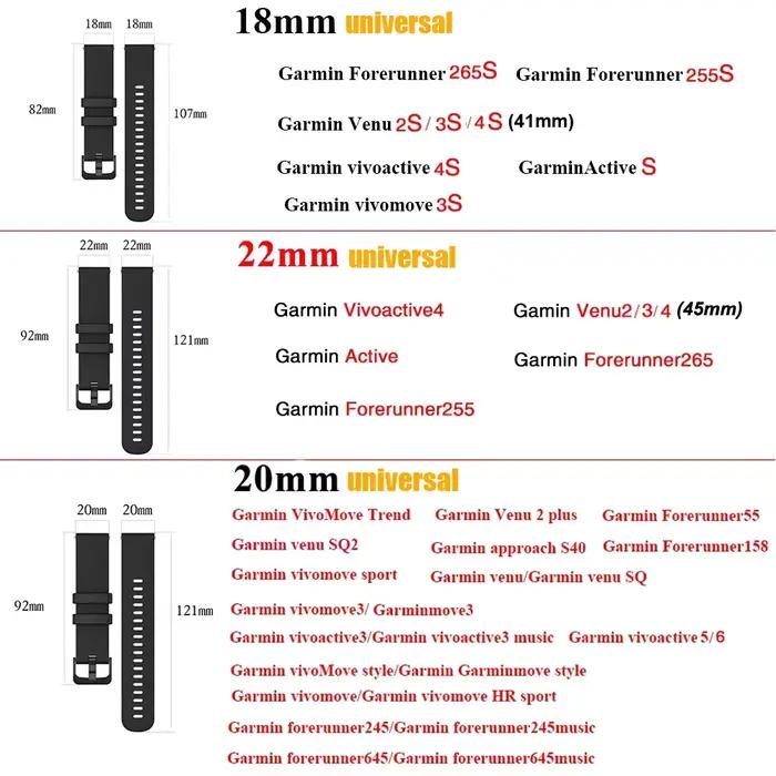 Bracelet de montre en Silicone pour Garmin Venu 4/3/2/2s