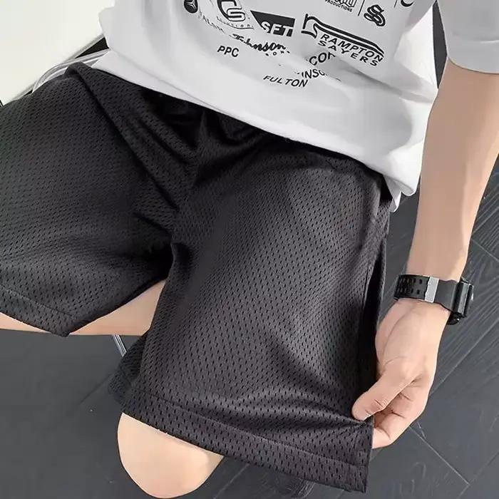 Shorts de Sport Polyester Hommes Confortables pour Jogging Gym Basket Fitness Plage Occasions Spéciales