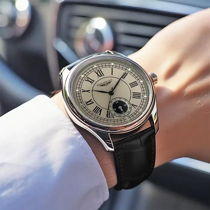 Montre pour homme, montre à quartz classique, élégante et décontractée