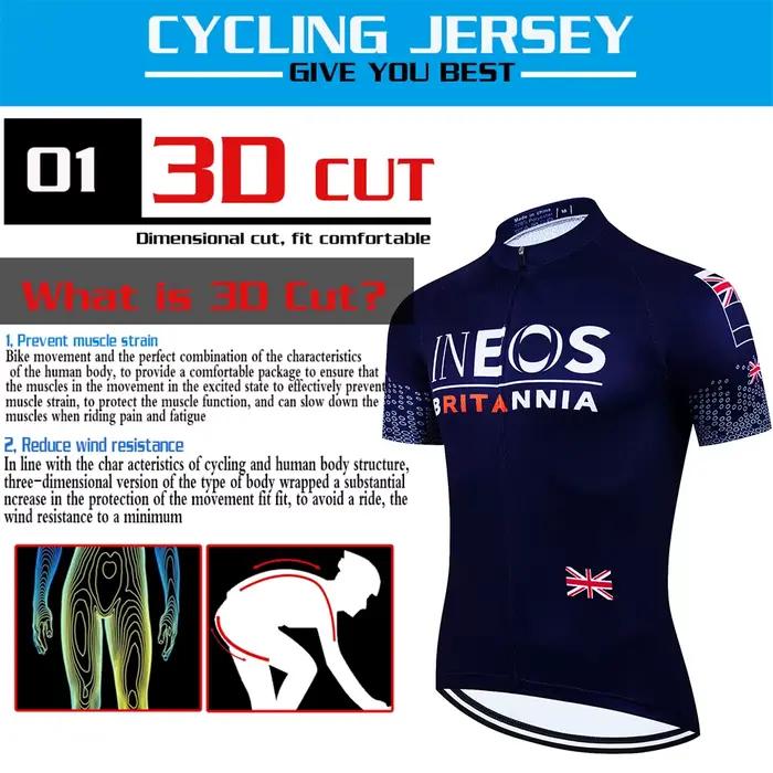 INEOS été homme vêtements de cyclisme pour hommes maillot de vélo ensembles VTT