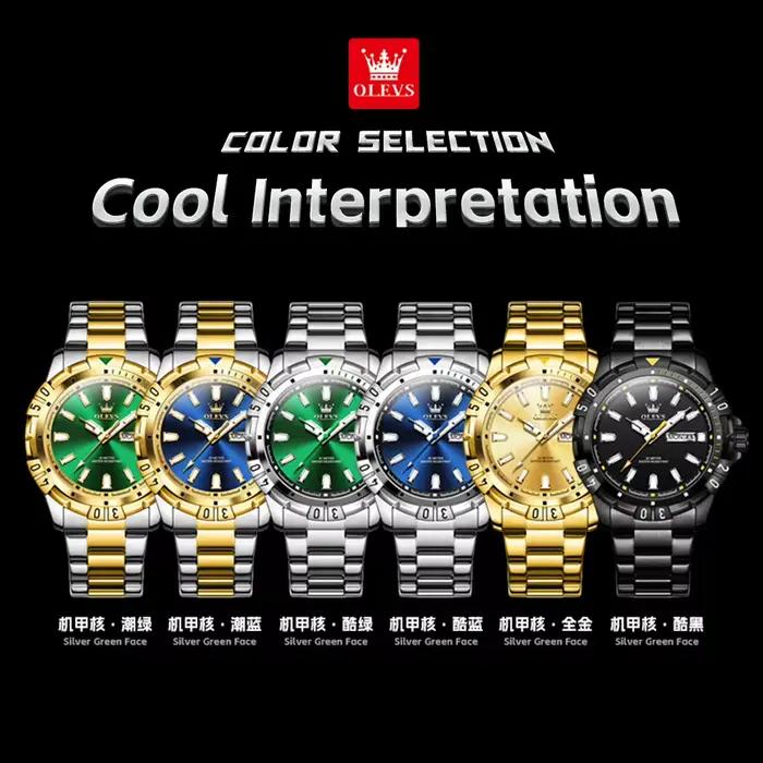 Montre-bracelet à quartz OLEVS 5560 de marque haut de gamme pour hommes