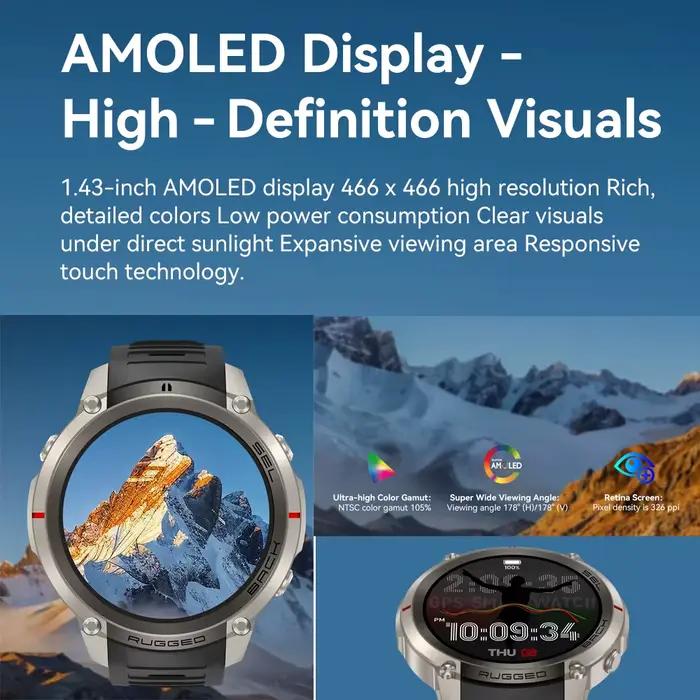 Montre connectée GPS pour homme