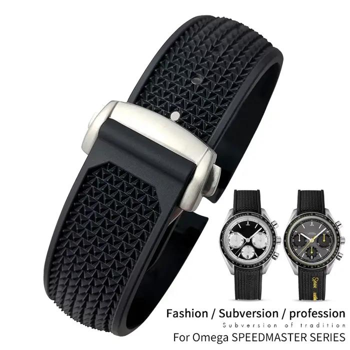 Bracelet de montre en caoutchouc et Silicone de haute qualité