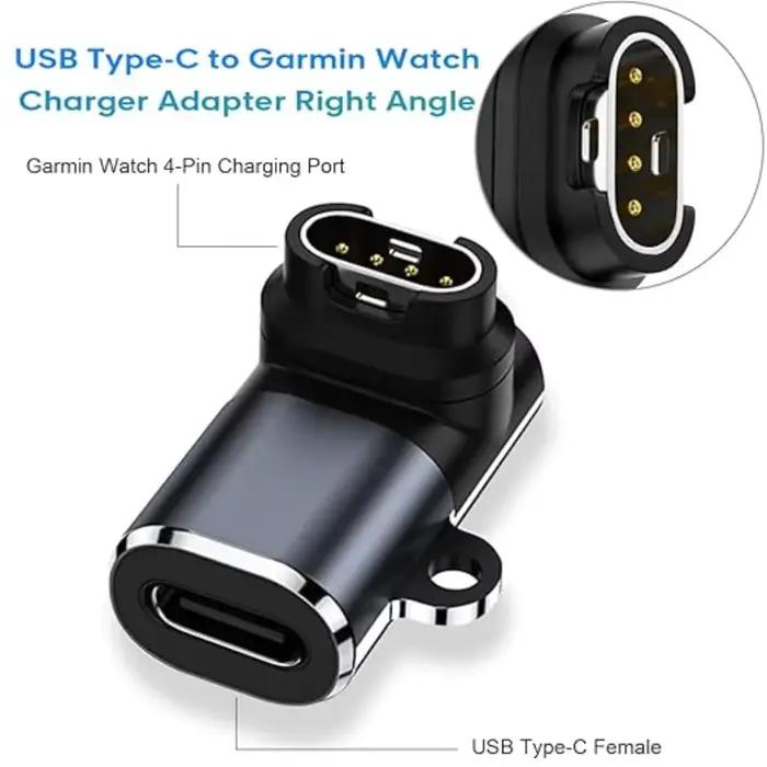 Pour Garmin Fenix 8 7 7S 7X 6S 6 Forerunner 955 965 Quatix USB-C chargeur Smartwatch