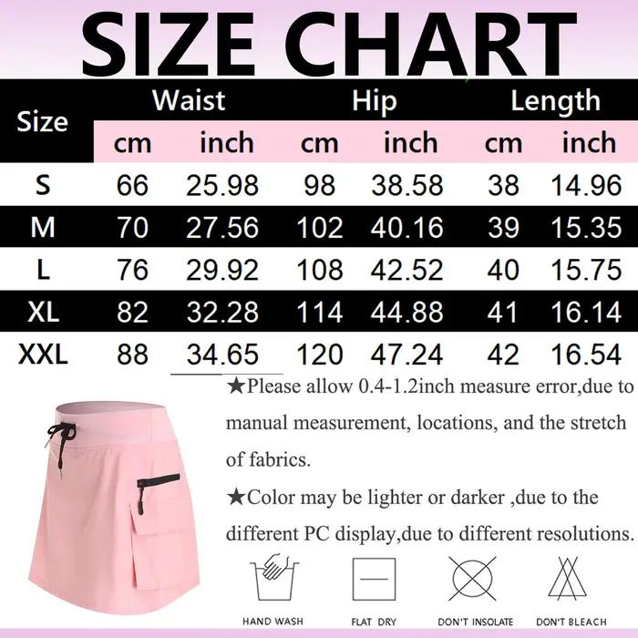 Jupe-short cargo de randonnée pour femme