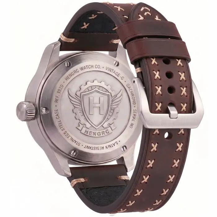 Bracelet de montre en cuir véritable épais