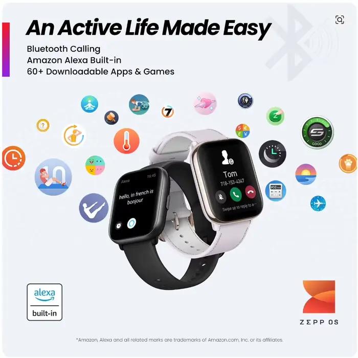 Montre connectée Amazfit Active 42 mm - Design ultra-léger