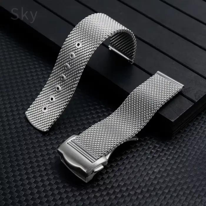Haima 300 Super Master 007 bracelet de montre pour Omega hommes extérieur étanche acier raffiné observateur Milan maille ceinture 20mm bracelet de montre