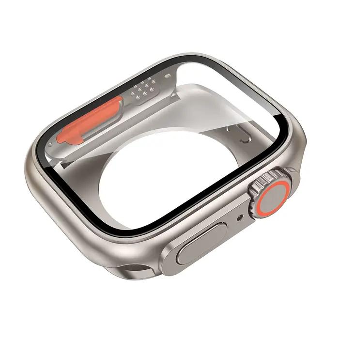 Coque de protection d'écran pour Apple Watch 45mm 44mm 40 41 42 46mm