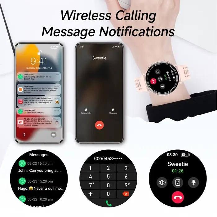 Nouvelle montre intelligente GPS avec écran AMOLED et fonctions de suivi de la forme physique pour hommes et femmes, multilingue, étanche, design élégant et moderne, parfait pour les sports, le travail et les occasions spéciales