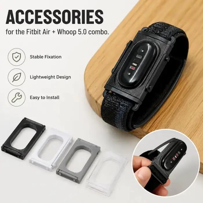 Adaptateur de bracelet de remplacement pour Fitbit Air et Whoop 5.0 Combo, support de modification créative, accessoires de modification de cadre, accessoire de montre