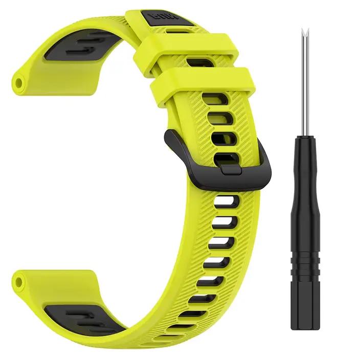 Bracelet de Sport en Silicone pour Garmin Forerunner 965