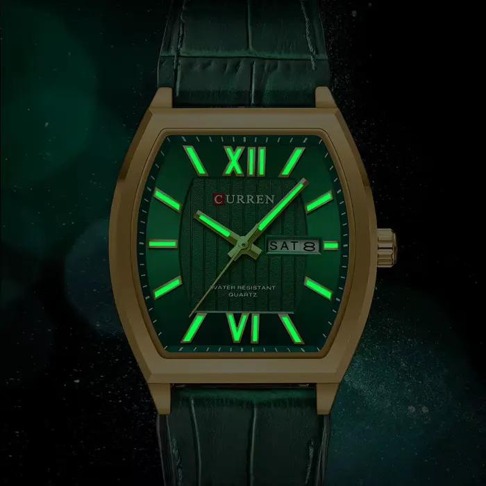 Montre pour homme CURREN au design minimaliste moderne avec jour et date