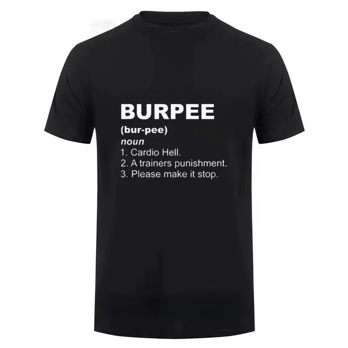 T-shirt Crossfit Burpee King en coton pour hommes et femmes, Streetwear d'été