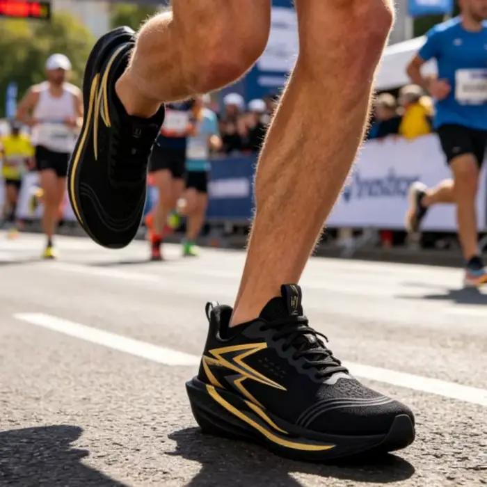 Chaussures de course Marathon Spécialité Homme Sport Plaque Carbone Respirantes Ultralégères Femme Confortables Athlétiques Amorti Stabilité Baskets