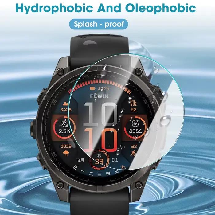 Verre trempé pour montres intelligentes Garmin Fenix 8/7/7S/7X/6/6S/6X/5/5S/5X Forerunner 45 245 255 265 645