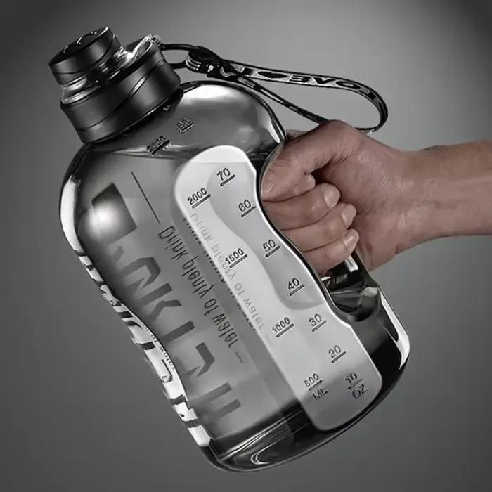 1.7L/2.7L Portable grande capacité bouteille d'eau sport