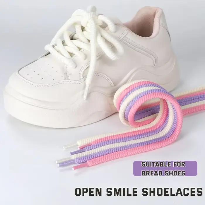 1 paire de lacets de 10mm d'épaisseur, baskets de course unisexes, lacets ronds pour chaussures, 100/120/140/160CM, corde de qualité