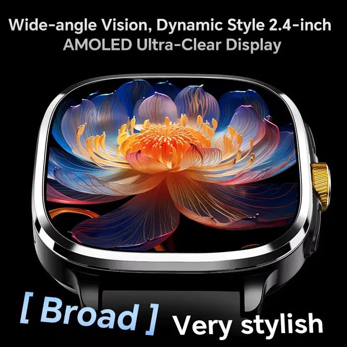 Montre connectée Android 13.0 5G Full Netcom avec 190 ° Caméra rotative GPS Position WIFI NFC Batterie 2100mAH Écran