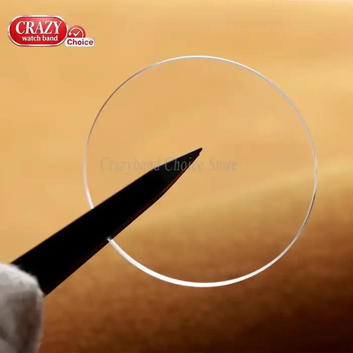 Verre de montre plat de remplacement