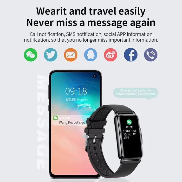 Bluetooth connecté téléphone montre intelligente femmes hommes musique Fitness sport Bracelet moniteur de sommeil homme