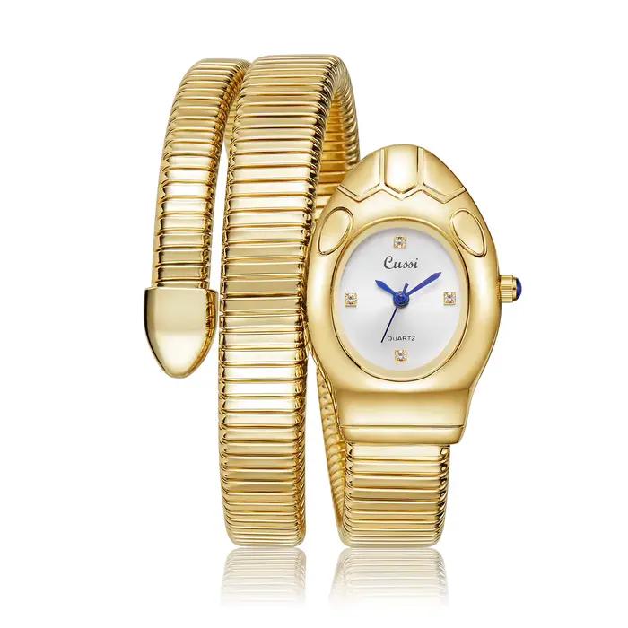 Montre de luxe en acier inoxydable pour femme