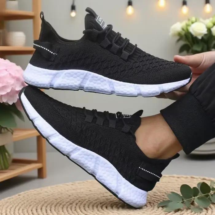 Women Running Shoes 2025 New Fashion Lightweight Sneakers for Women Soft Sole Breathable Cushioning Tennis Sports Shoes Female