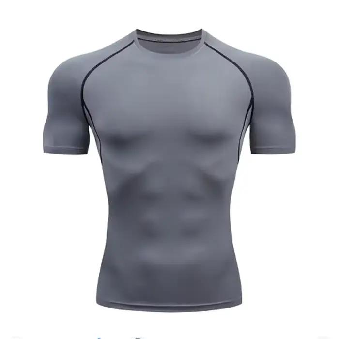 Chemises de course à compression pour hommes