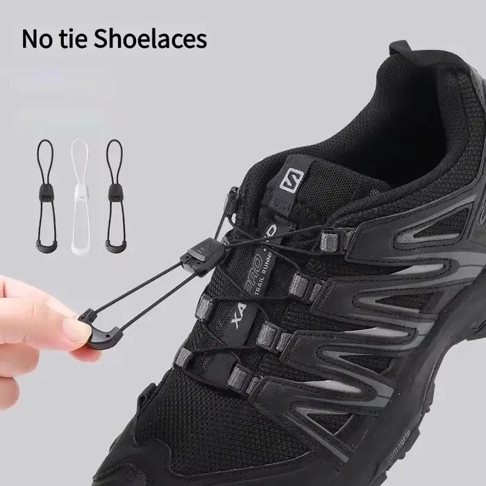 Lacets de chaussures sans cravate à la mode, baskets de course en plein air, lacets ronds pour chaussures de Tennis sans attaches, accessoires de chaussures pour adultes et enfants