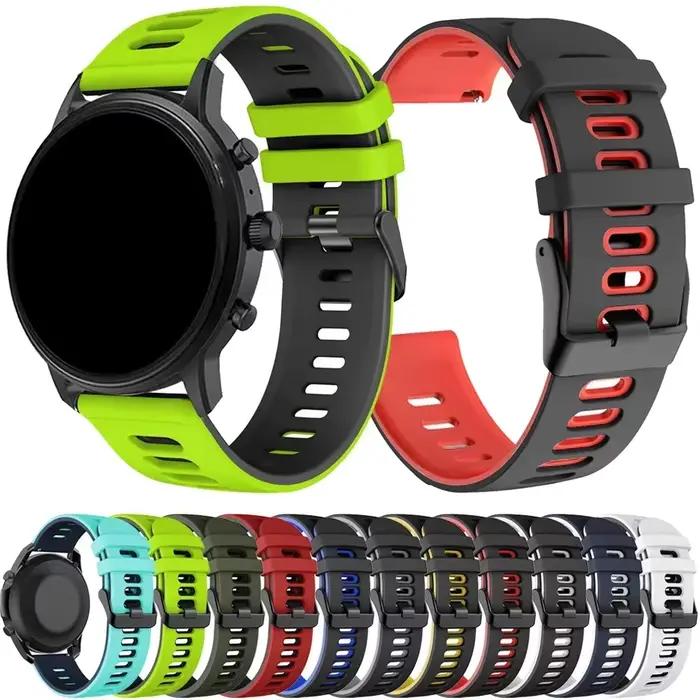 Bracelet de sport en silicone pour montre intelligente Fossil GEN 6 44mm, bracelet de remplacement pour Fossil GEN 5 44mm, GEN 5E 44mm, GEN 5 LTE 45mm, Carlyle, Julianna, Garrett, Carlyle HR, Hybrid Smartwatch HR, Gen 4 Explorist HR, et Sport occasions spéciales