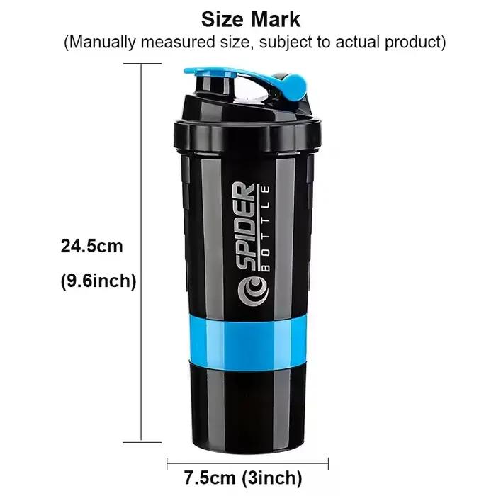 Tasse de Secouage à 3 Couches pour le Fitness et le dehors, Bouteille d'Exercice de Musculation, Lait, Grande Capacité, 10000 Poudre, Cadeau