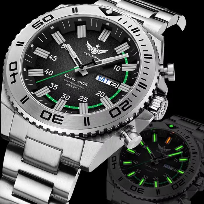 Montre de plongée pour homme Yelang V1035 44 mm
