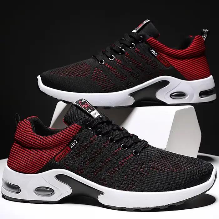 Chaussures de course respirantes coordonnantes pour hommes, coupe basse, chaussures de marche en plein air décontractées, semelle souple, nouveau, printemps