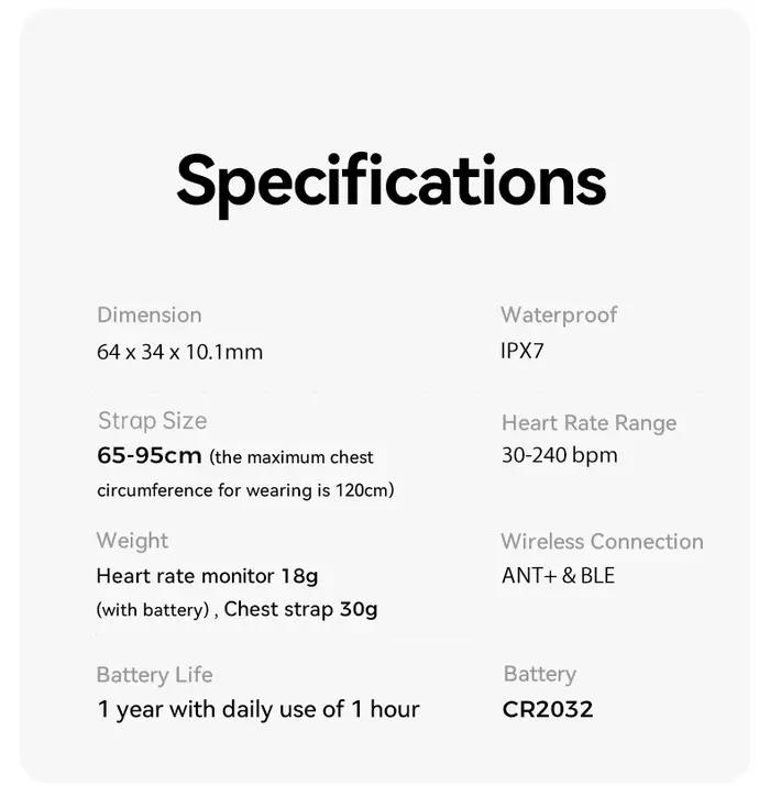 Moniteur de Fréquence Cardiaque iGPSPORT HR50 Vêtement de Poitrine Plastique Rouge Haute Précision Surveillance Cardiovasculaire Fitness Occasions Spéciales