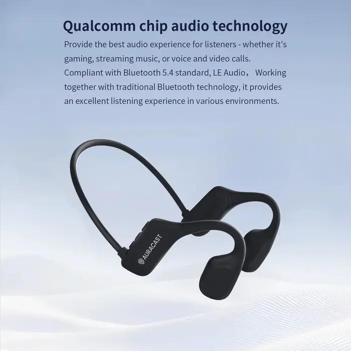 Casque audio à conduction osseuse Bluetooth 5.4 avec AptX HD/LL