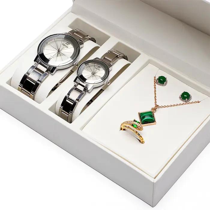 Boîte à montres en cuir PU pour femme et homme