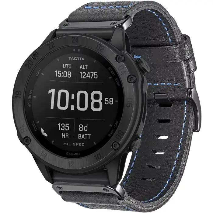 Hemsut bracelet de montre en cuir pour Garmin