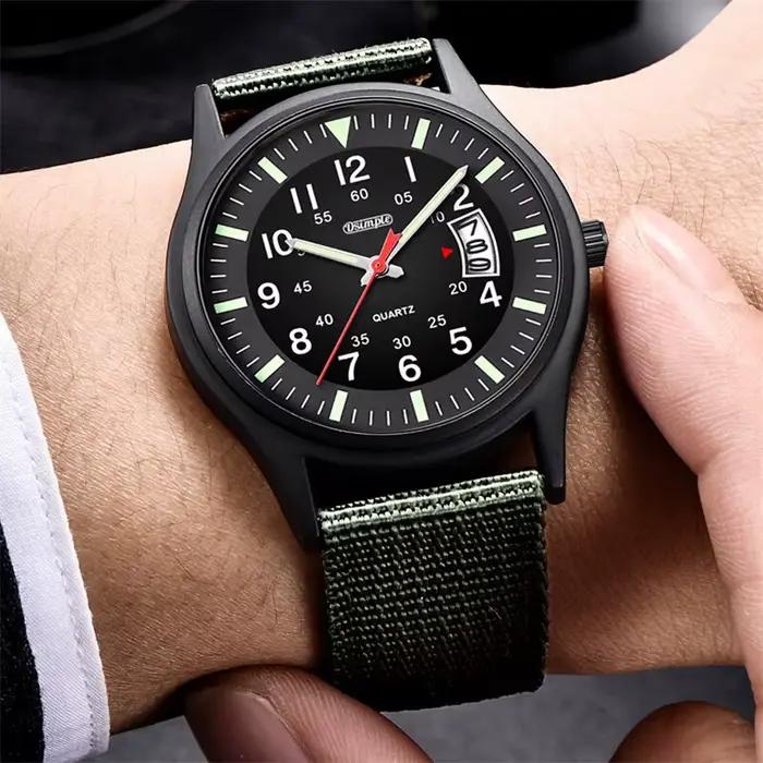 Reloj zones bre-Montre-bracelet militaire en nylon pour homme