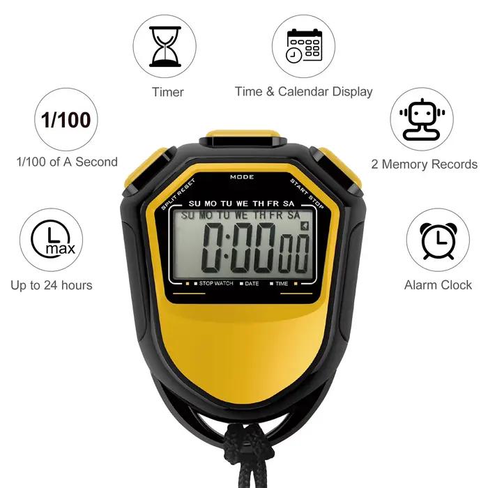 Chronomètre numérique étanche avec sangle pour la natation